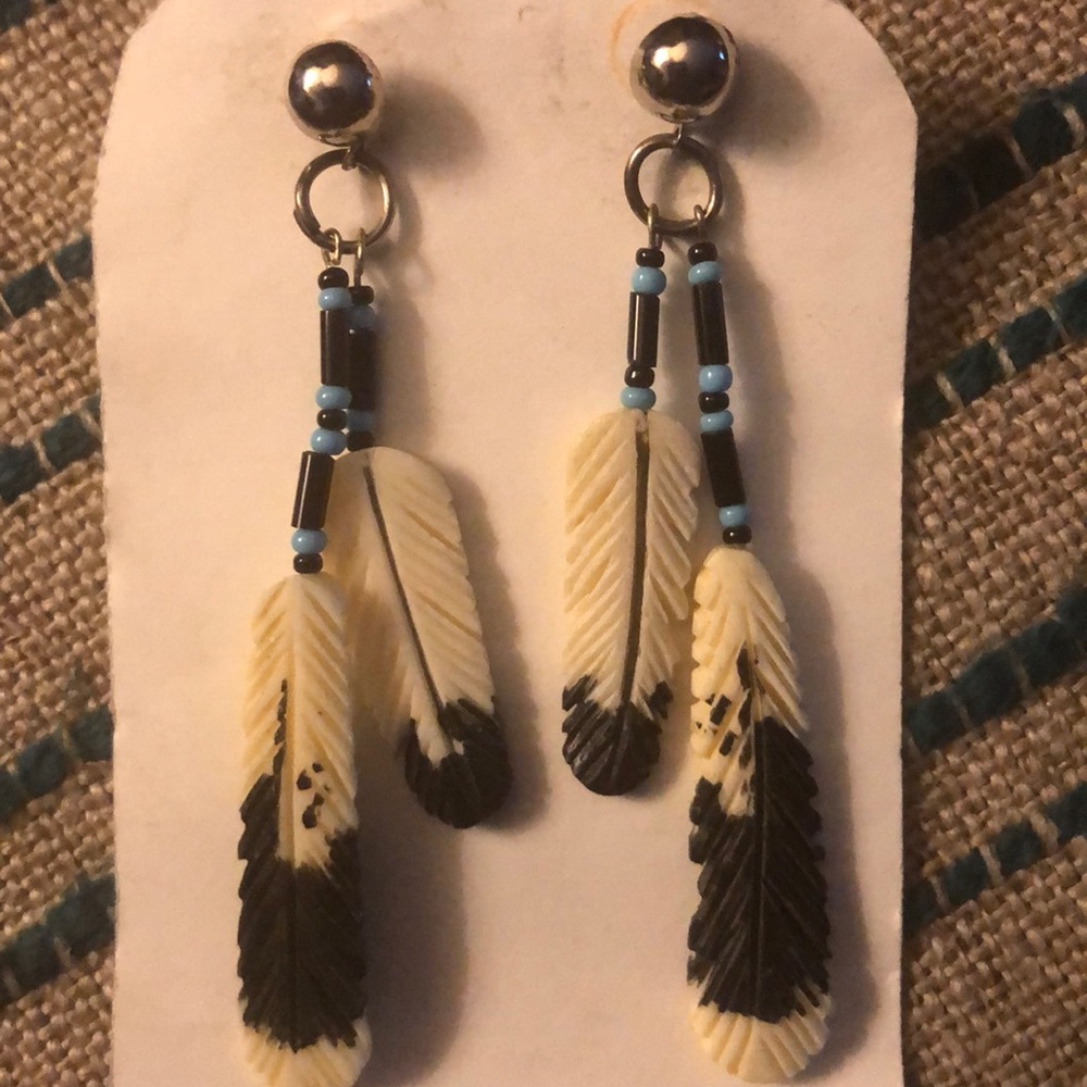 Native American Feather Earrings